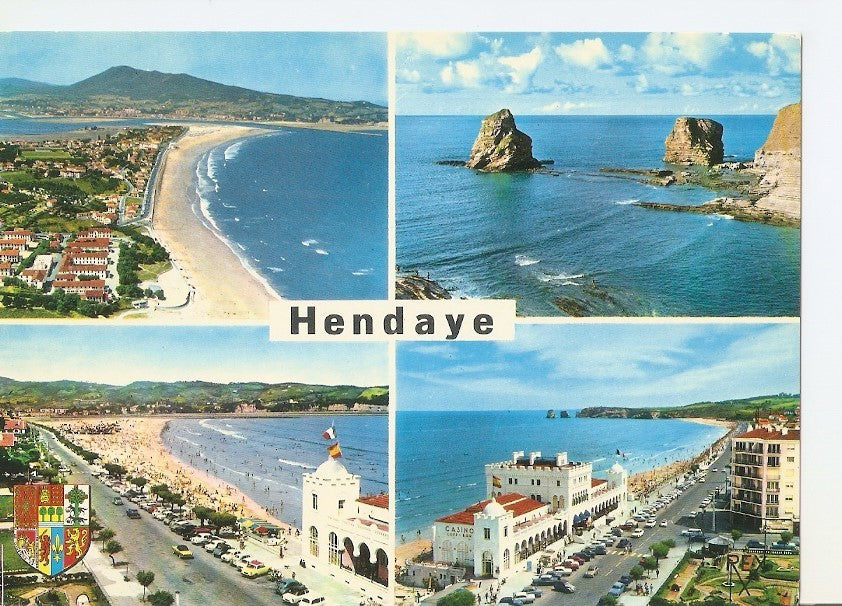 Postal 033650 : Hendaye frontiere Espagnole