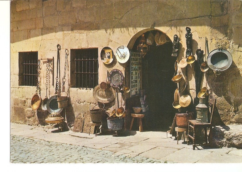 Postal 033674 : Santillana del Mar (Santander). Tienda de antiguedades