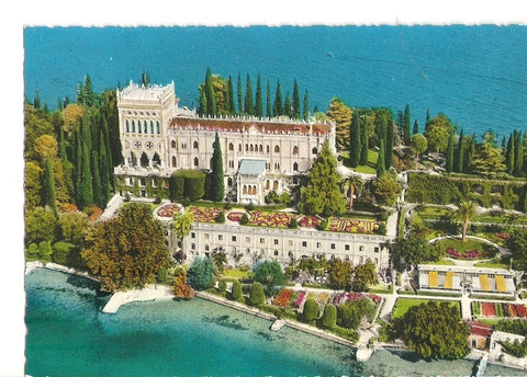 Postal 033678 : The Garda lake - The Garda Island view from plane