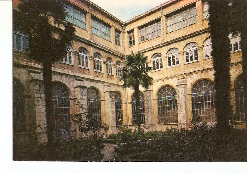 Postal 033730 : Bujedo (Burgos). Centro de La Salle patio interior