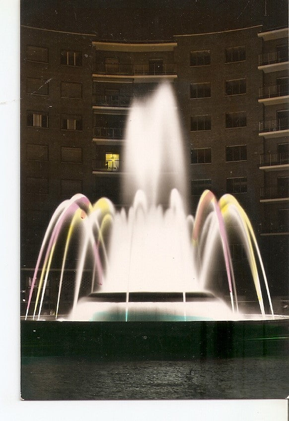 Postal 033743 : Palencia. Fuente Luminosa