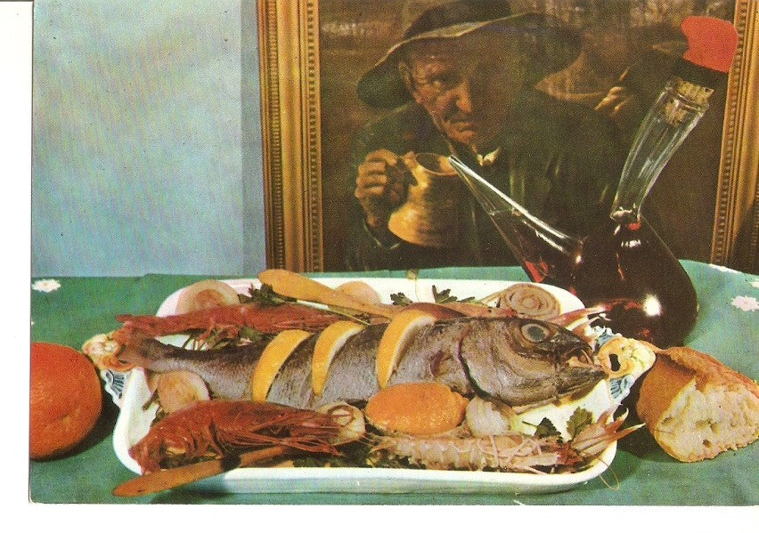 Postal 033792 : España. Plato tipico: Besugo al horno