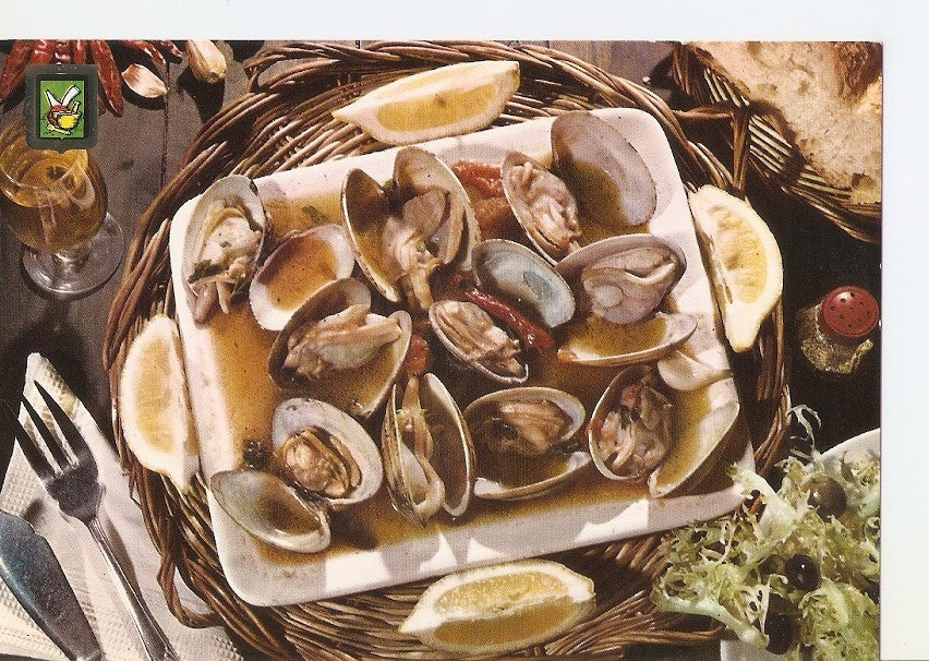 Postal 033795 : Platos tipicos. Almejas a la marinera