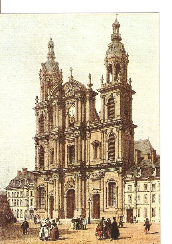 Postal 033802 : Autrefois. Nancy (Meurthe et Moselle). Le parvis de la cathedrale