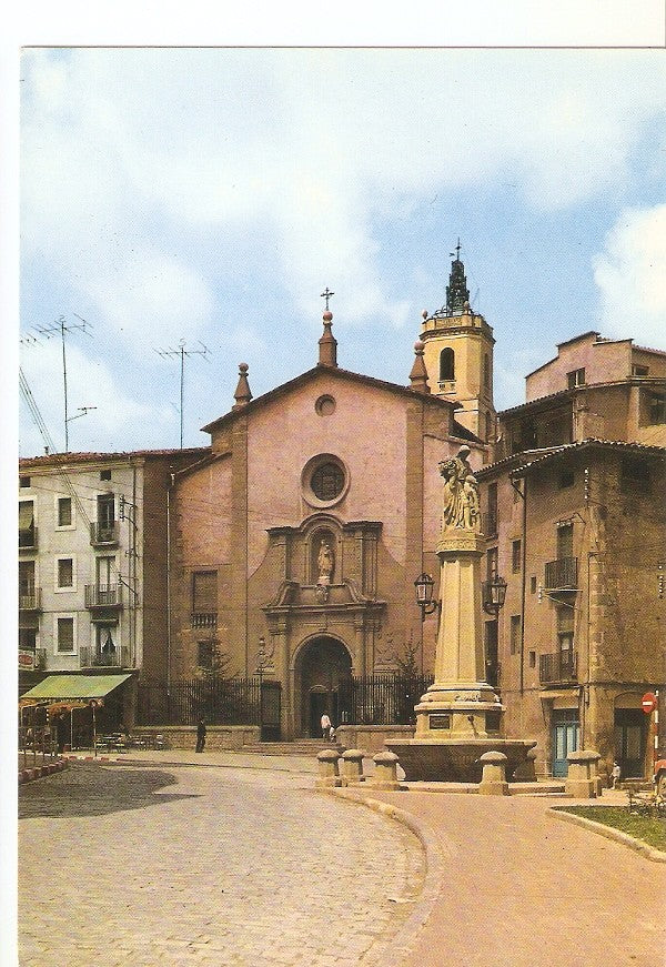 Postal 033879 : Vich. Tambla e Iglesia del Carmen