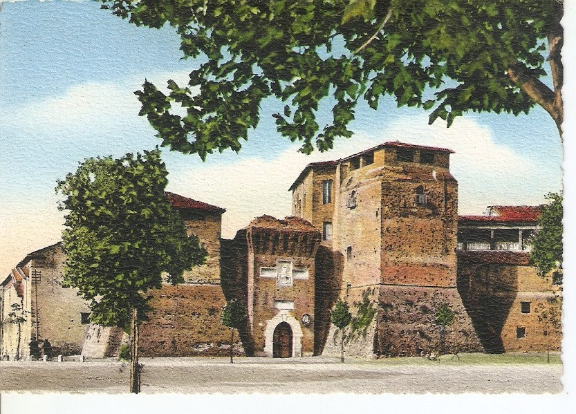 Postal 033915 : Riviera di Rimini . La pie bella dItalia. La forteresse Malatestiana