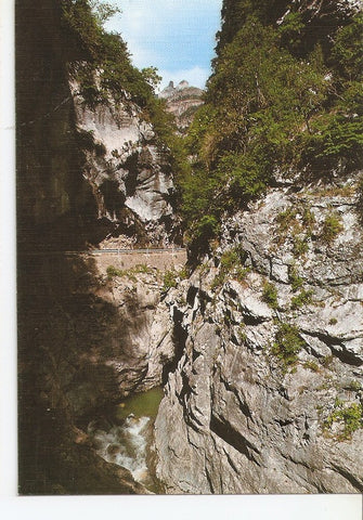 Postal 033954 : Cañon de Añisclo - Pirineo Aragones desfiladero del Rio Bellos y Pico Sestrales