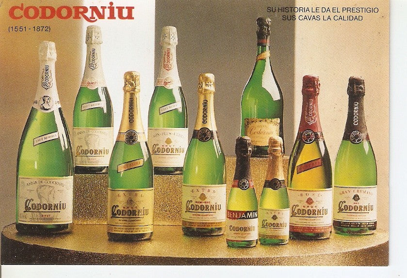 Postal 033973 : Codorniu. Botellas