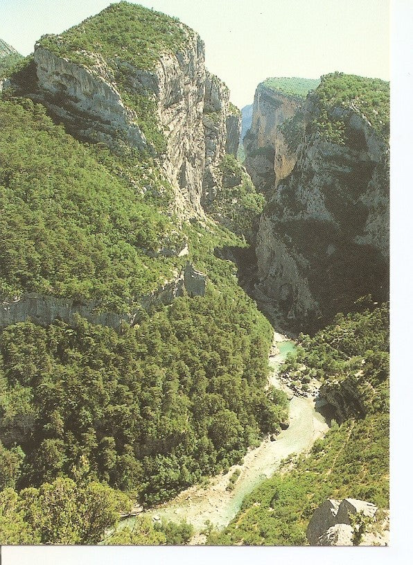 Postal 034008 : Grand canyon du Verdon. Le Point Sublime