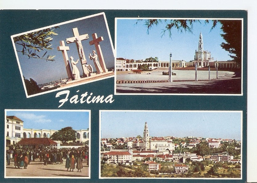 Postal 034026 : Fatima - Recordaçao. Souvenir