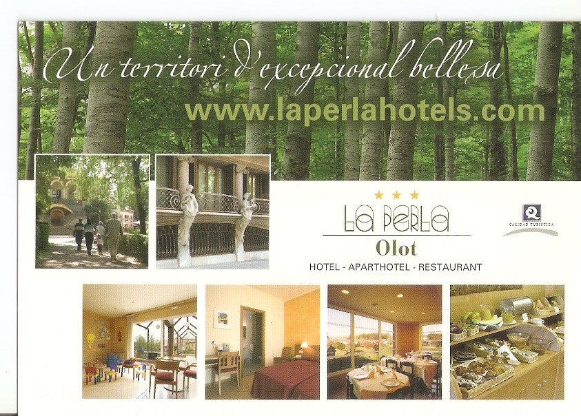 Postal 034087 : Hotel - Aparthotel - Restaurant la Perla. Olot (Girona)