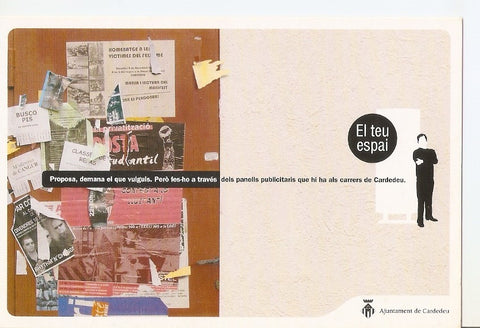 Postal 034089 : Ajuntament de Cardedeu. Cartel de anuncios
