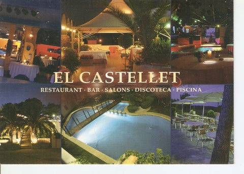 Postal 034091 : El Castellet. Restaurant - Bar - Salons - Discoteca - Piscina. Sant Quirze del Valles (Barcelona)