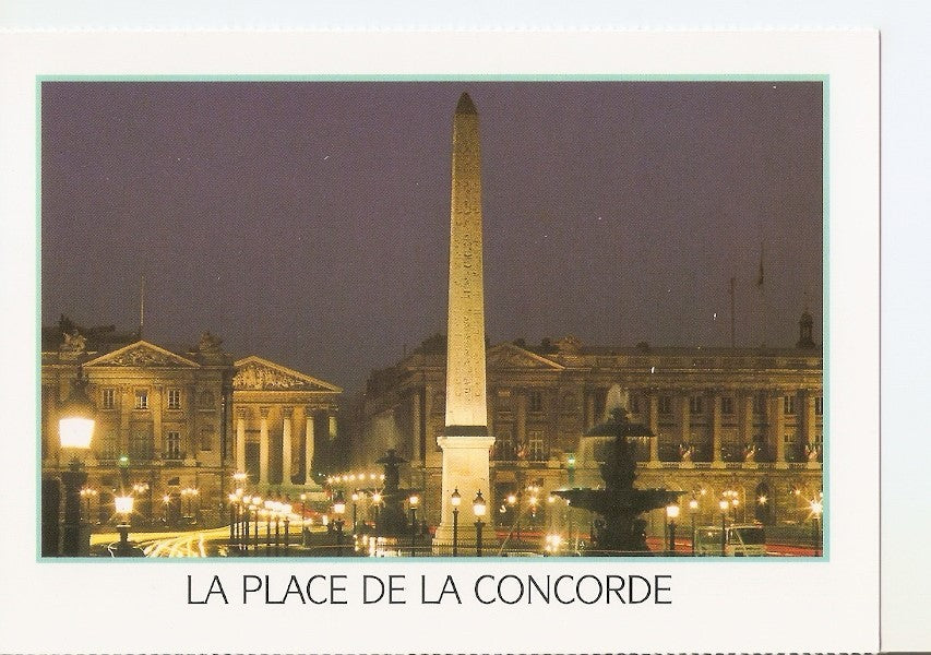 Postal 034098 : La Place de la Concorde. Paris
