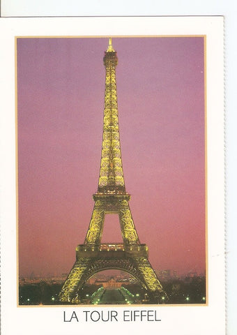 Postal 034099 : Paris. La Torre Eiffel iluminada