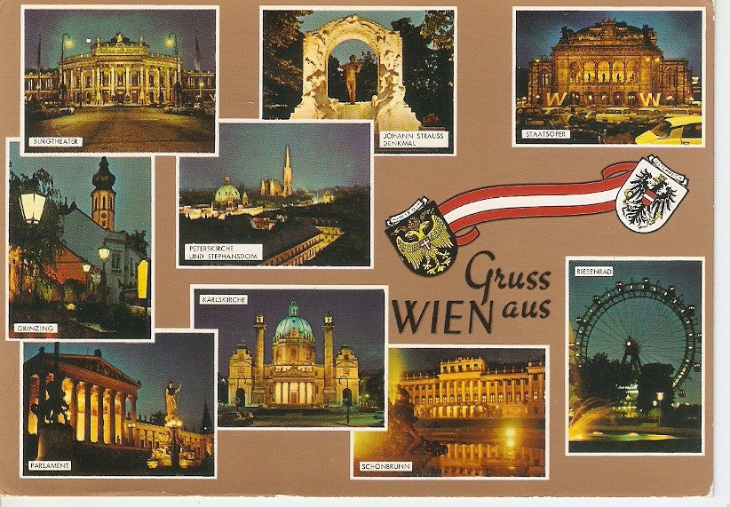 Postal 034121 : Grusse Aus Wien