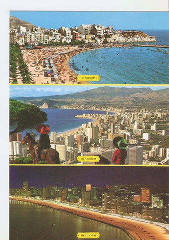Postal 034137 : Benidorm (España). Varias vistas