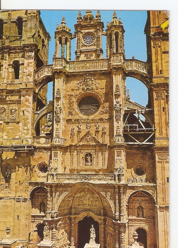 Postal 034150 : Astorga. Fachada Principal del Catedral