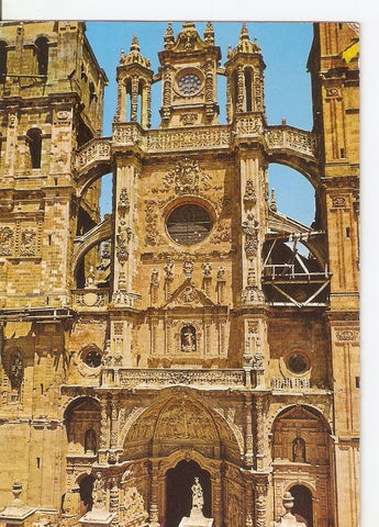 Postal 034150 : Astorga. Fachada Principal del Catedral