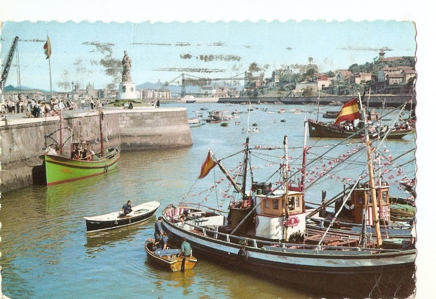 Postal 034155 : Santurce (Vizcaya). Puerto de pescadores