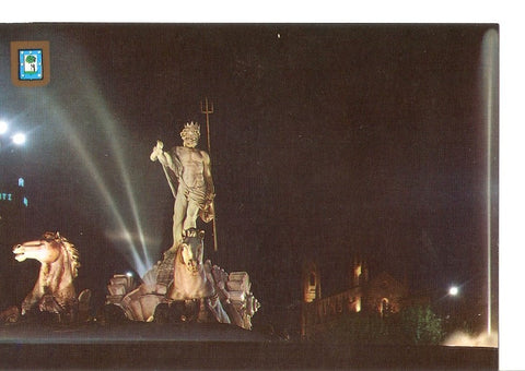 Postal 034176 : Madrid. Fuente del Neptuno y Jeronimos Reales