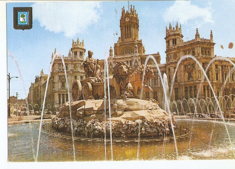 Postal 034179 : Madrid. La Cibeles y Palacio de Comunicaciones
