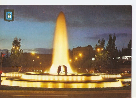 Postal 034185 : Madrid. Fuente de los Delfines. Plaza Republica Argentina