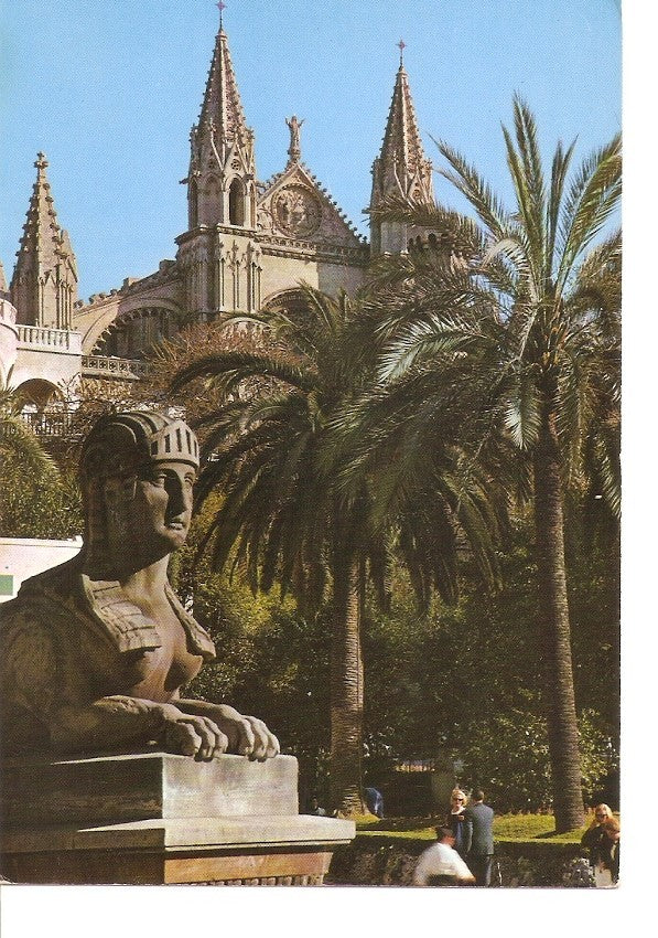 Postal 034260 : Mallorca (Baleares) España. Palma. La Catedral desde la plaza de la Reina