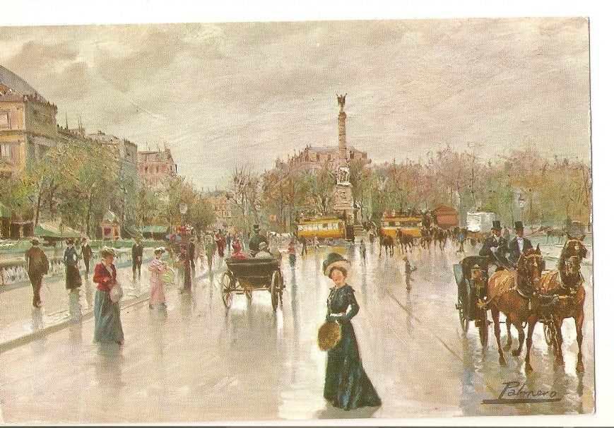 Postal 034294 : Oleo de A. Palmero. Châtalet Square - Paris