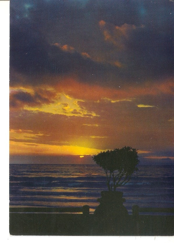 Postal 034299 : Ocaso en el lago