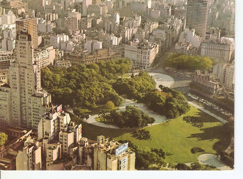 Postal 034302 : Buenos Aires. Vista aerea de la Plaza San Martin