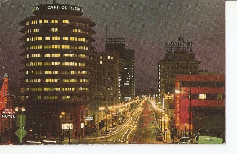 Postal 034304 : Looking Down Vine Street Hollywood (California)