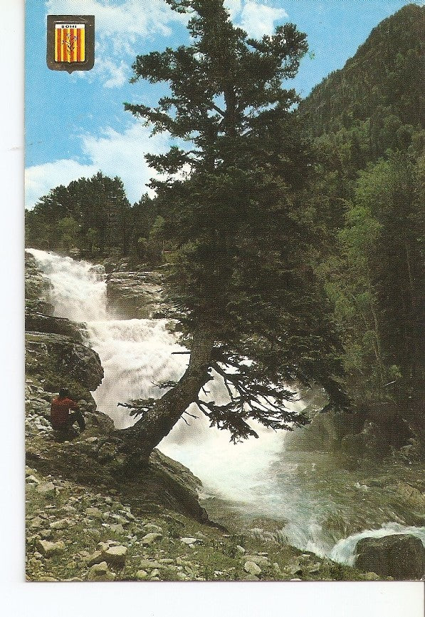 Postal 034316 : Pirineu catala (Lleida). Parc Nacional dAigues Tortes. Cascada. Vall de Bohi