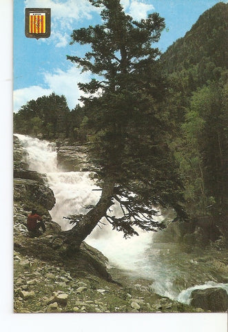 Postal 034316 : Pirineu catala (Lleida). Parc Nacional dAigues Tortes. Cascada. Vall de Bohi