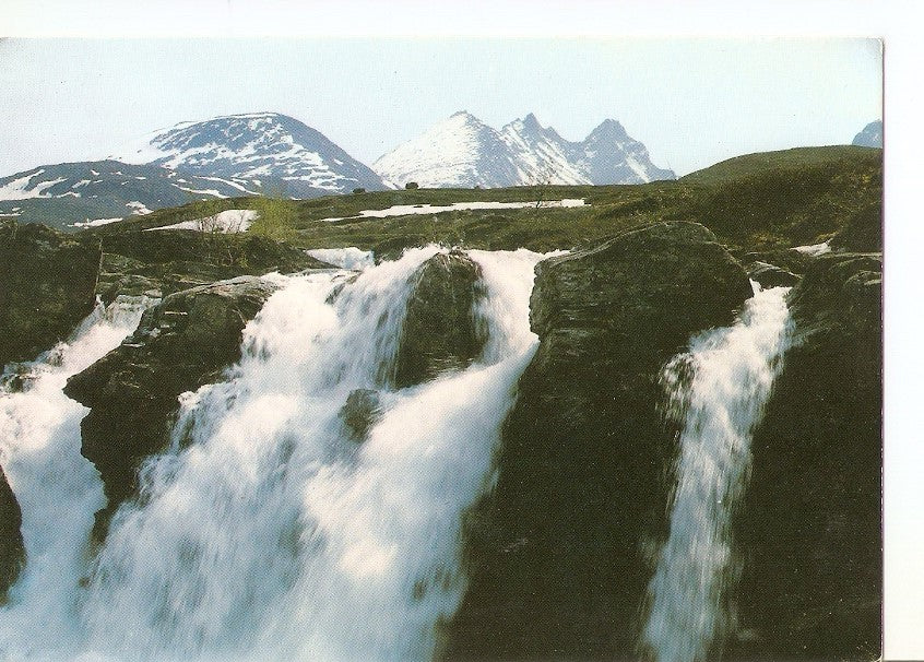 Postal 034321 : Norway: View from Turtagro by the Sognefjell road Otta-Lom-Sognefjord towards