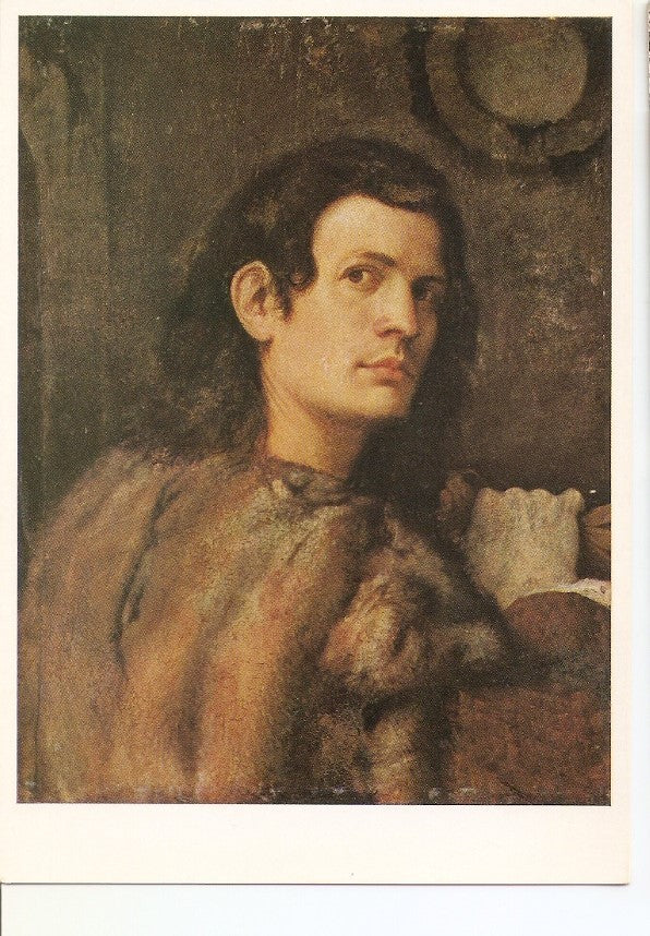 Postal 034369 : Giogione (1477-1510) Bildnis eines jungen Mannes Bayerische Staatsgemaldesammlungen Munchen