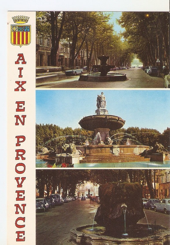 Postal 034372 : La Fontaine de la Rotonde. Aix en Privence La Citñe du Roy Rene