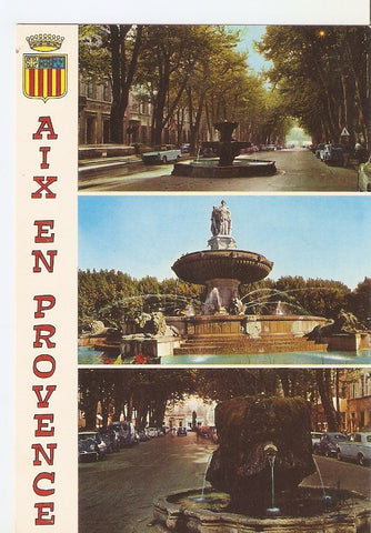 Postal 034372 : La Fontaine de la Rotonde. Aix en Privence La Citñe du Roy Rene