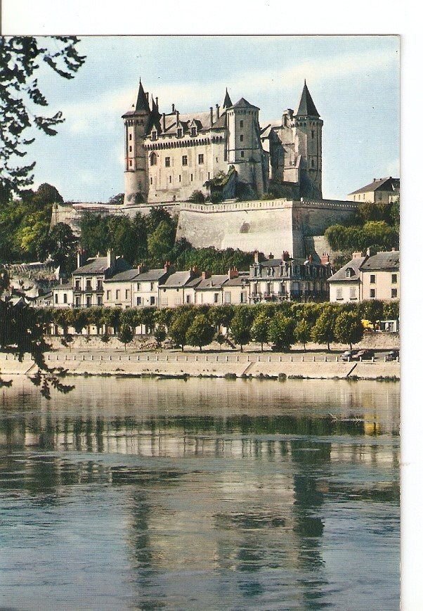 Postal 034408 : Saumur (M. et L.) Le Château (XV s.) et la Loire