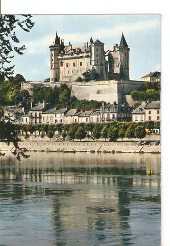 Postal 034408 : Saumur (M. et L.) Le Château (XV s.) et la Loire