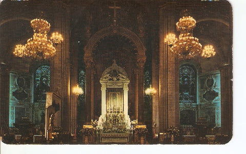 Postal 034427 : Altar principal en la basilica de Guadalupe. Mexico D.F.