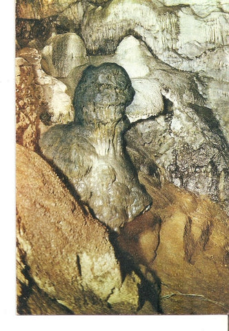 Postal 034438 : The Witch of Wookey cavern Wooley Hole Caves. Glastonbury Abbey