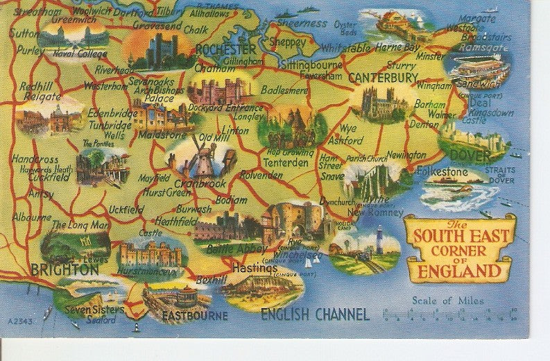 Postal 034442 : The South East Corner of England