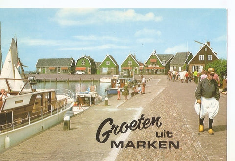 Postal 034452 : Groeter iut Marken (Holland)
