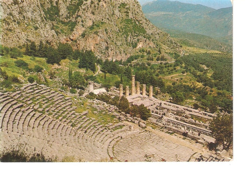 Postal 034469 : Desphi. Temple of Apollonos