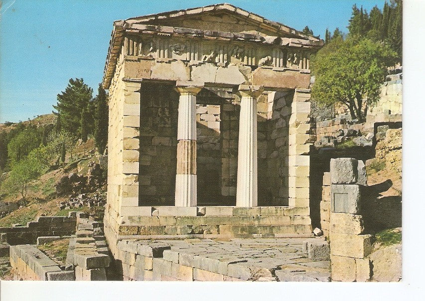 Postal 034472 : Delphi - The Treasury of the Athenians