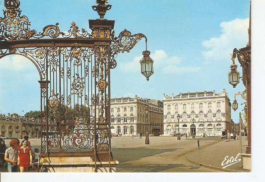 Postal 034501 : Nancy. La place Stanislas ensemble architectural cançu par Emmanuel Here (1705-1763)