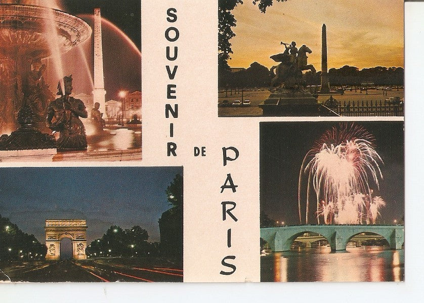 Postal 034527 : Paris la nuit