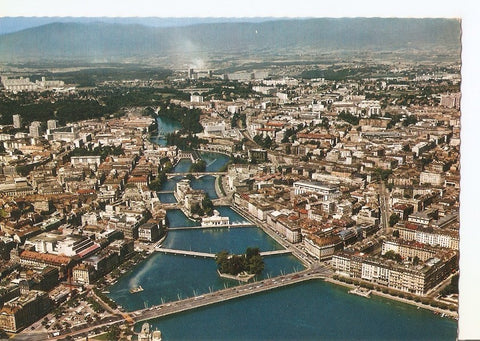 Postal 034544 : Geneve. Pont du Mt Blanc pot des Berques