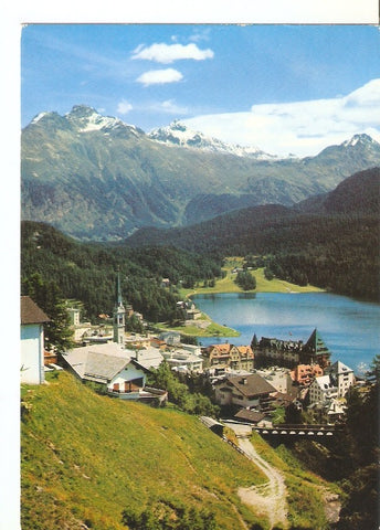 Postal 034658 : St. Moritz mit Languardkette (Suiza)
